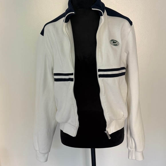 Lacoste White and Navy Jacket - Picture 1 of 4